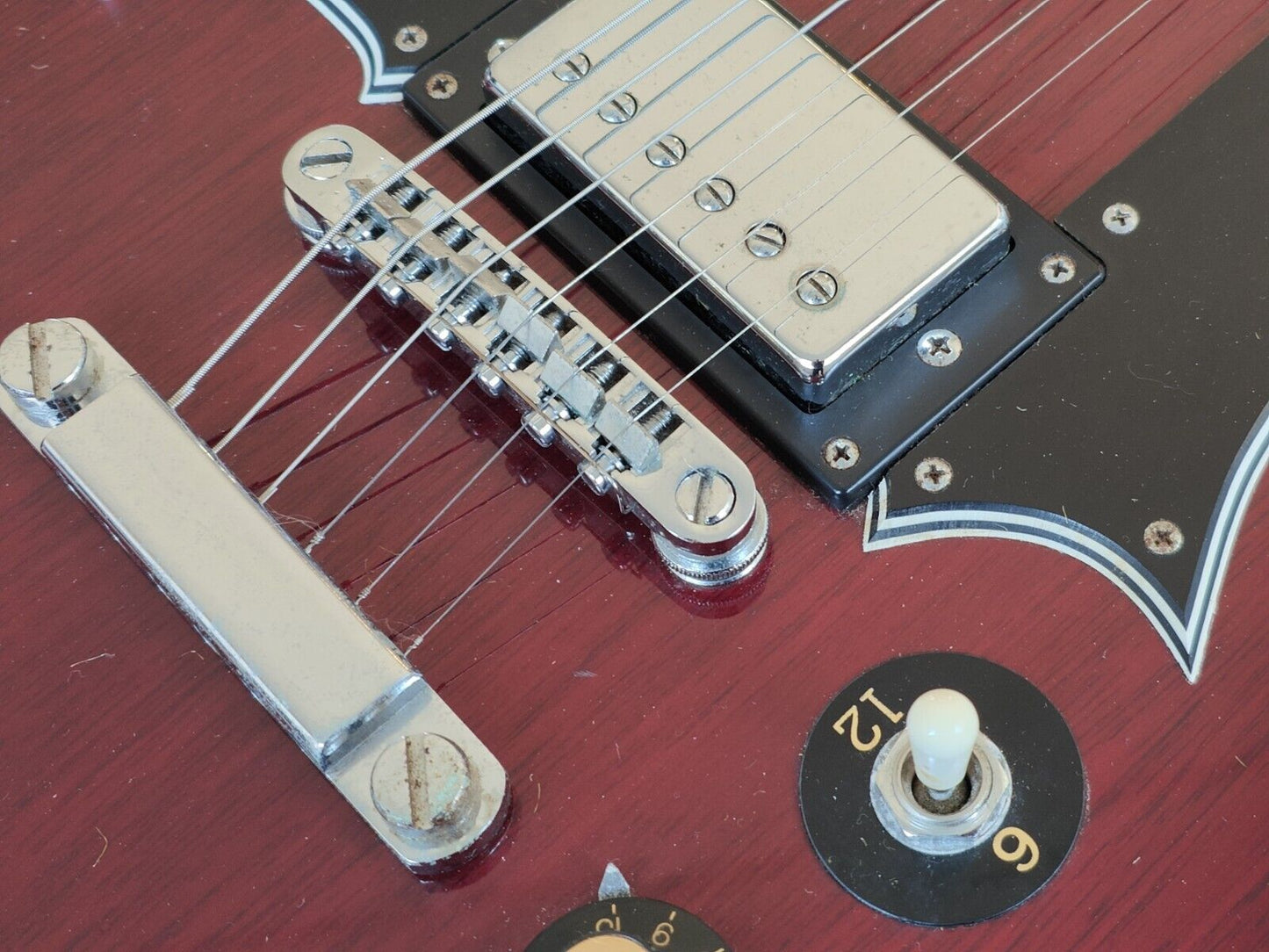 1976 Aria Japan (Matsumoku) EDS-1275 Style 6/12 Doubleneck SG (Cherry Red)