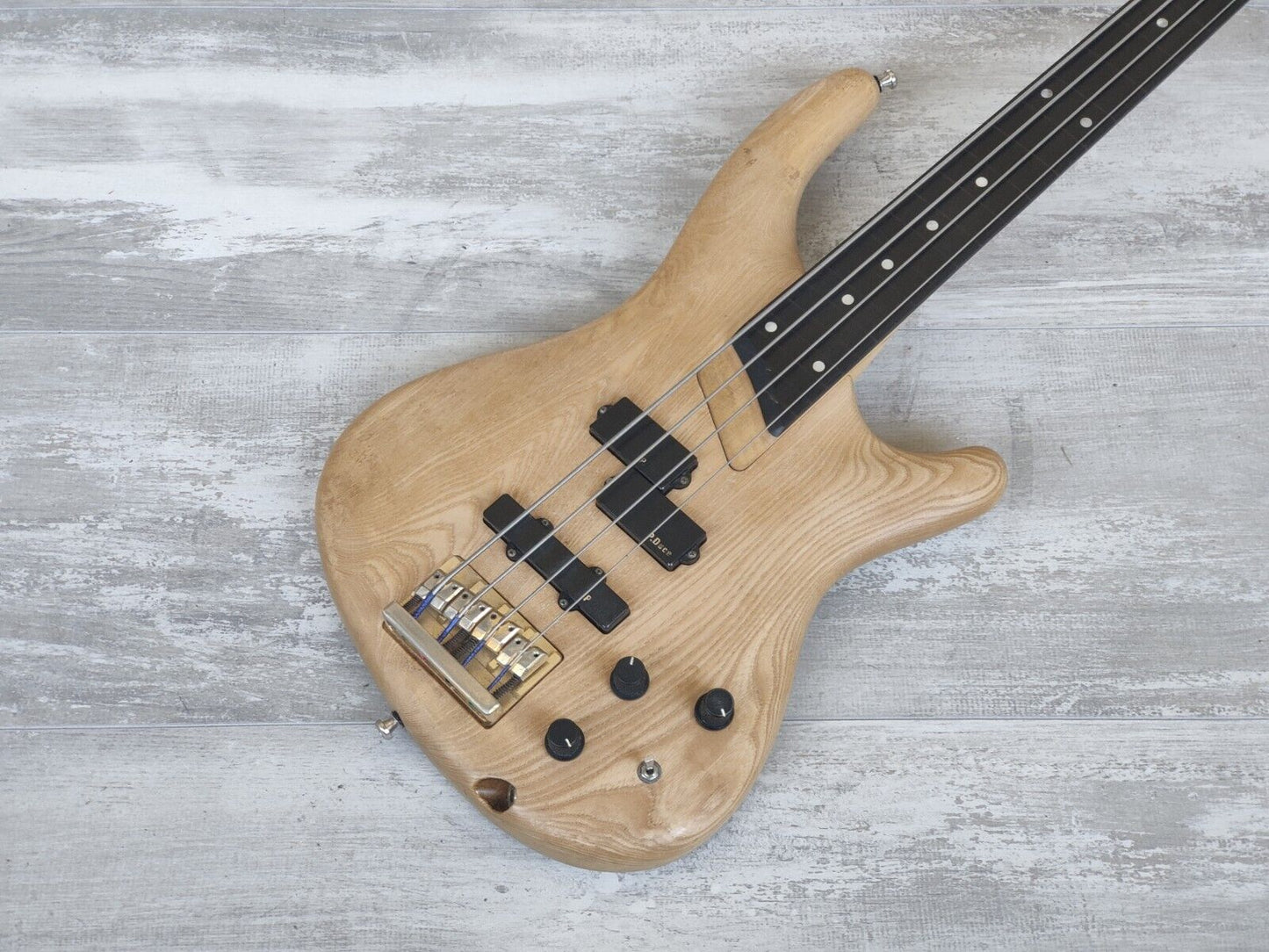 1990 Greco Japan PXB-80 Phoenix (Warwick-ish) Defretted/Fretless Bass (Natural)