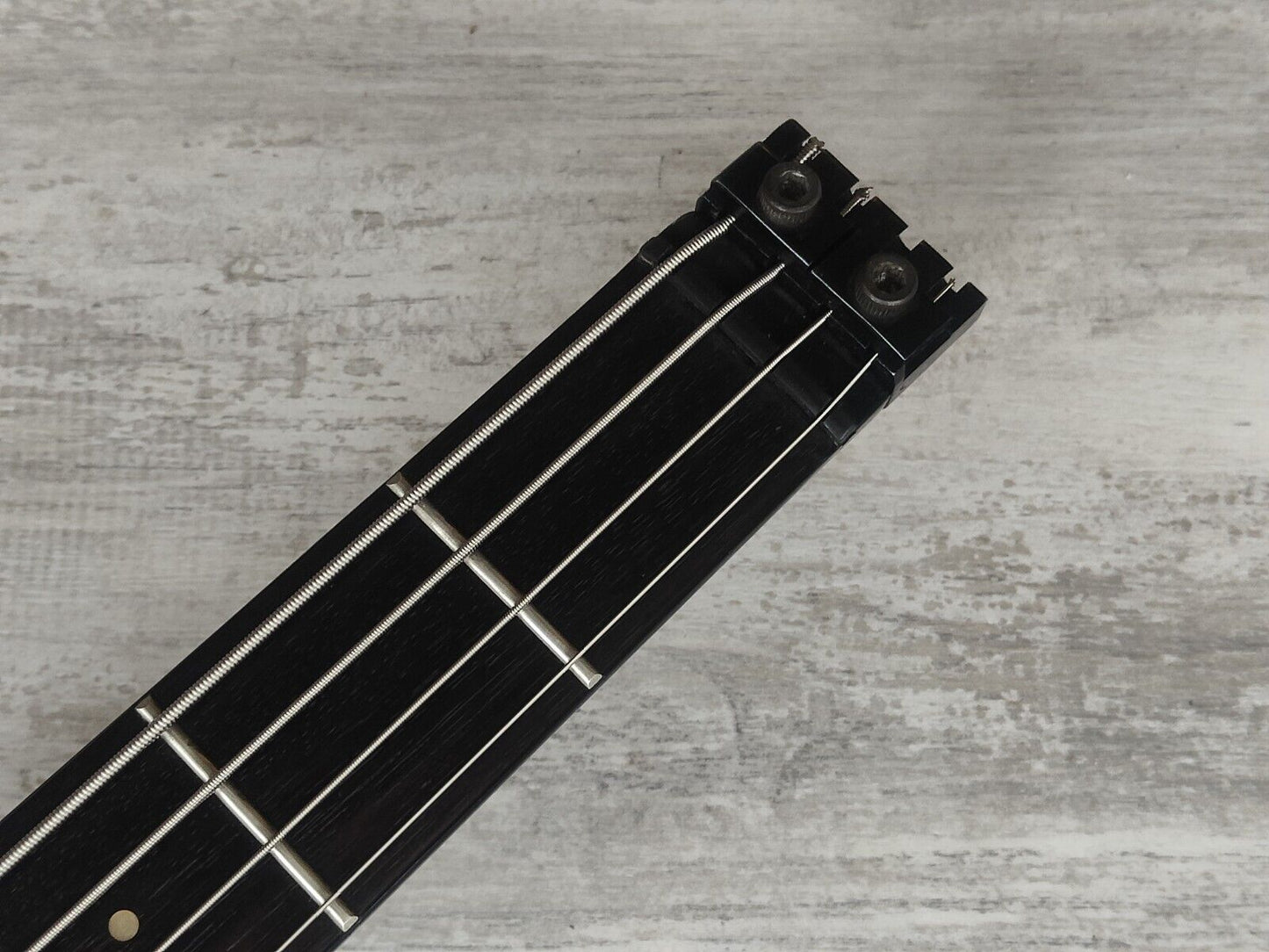 1986 Aria Pro II Japan Interceptor Headless Bass (Black)