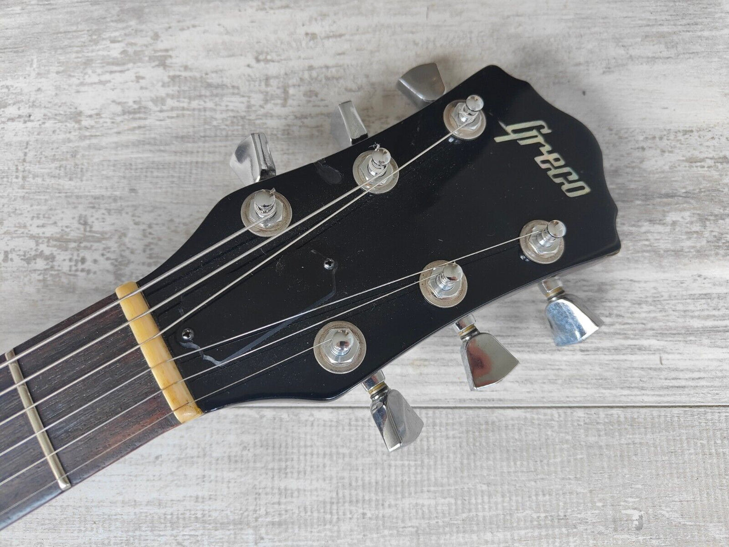 1977 Greco Japan MR-600 "Mick Ralphs" Double Cutaway w/P90's (Brown Sunburst)