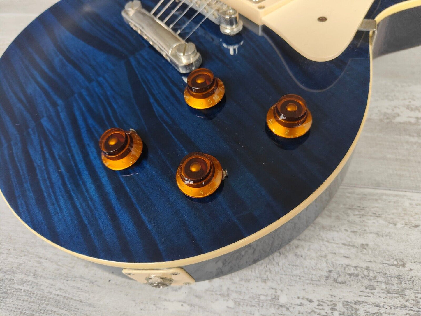 2014 Tokai Japan LS-115F Love Rock Les Paul Standard (Indigo Blue)