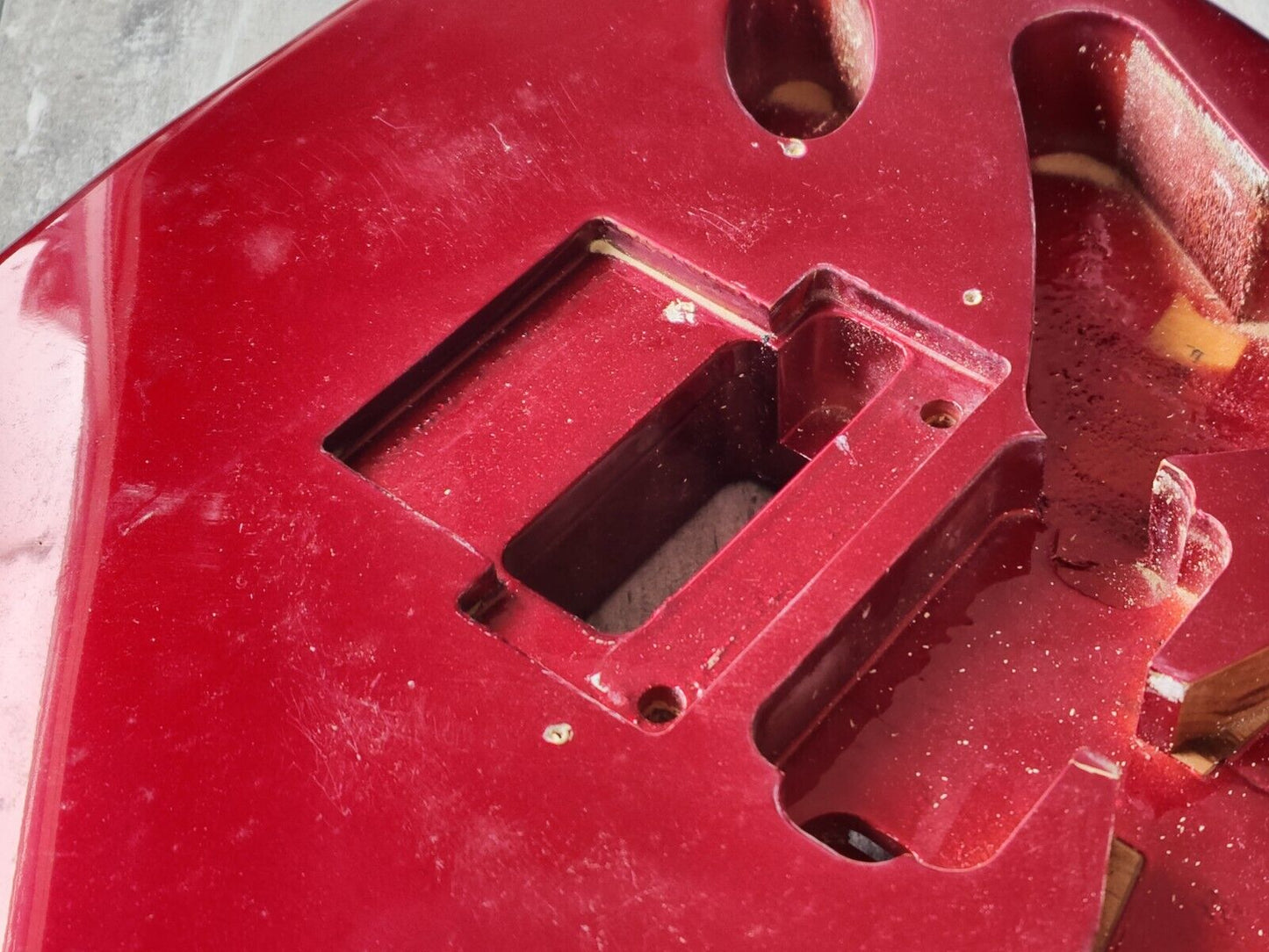 1990's Kramer Japan (by Tokai) LH Left Handed NOS Stratocaster Body/Neck (Red)