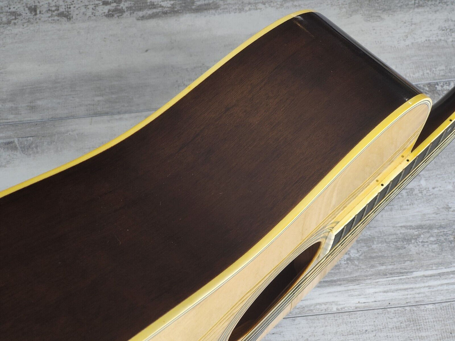 1980's Morris W-20 Japanese Vintage Acoustic Dreadnought Guitar (Natural)