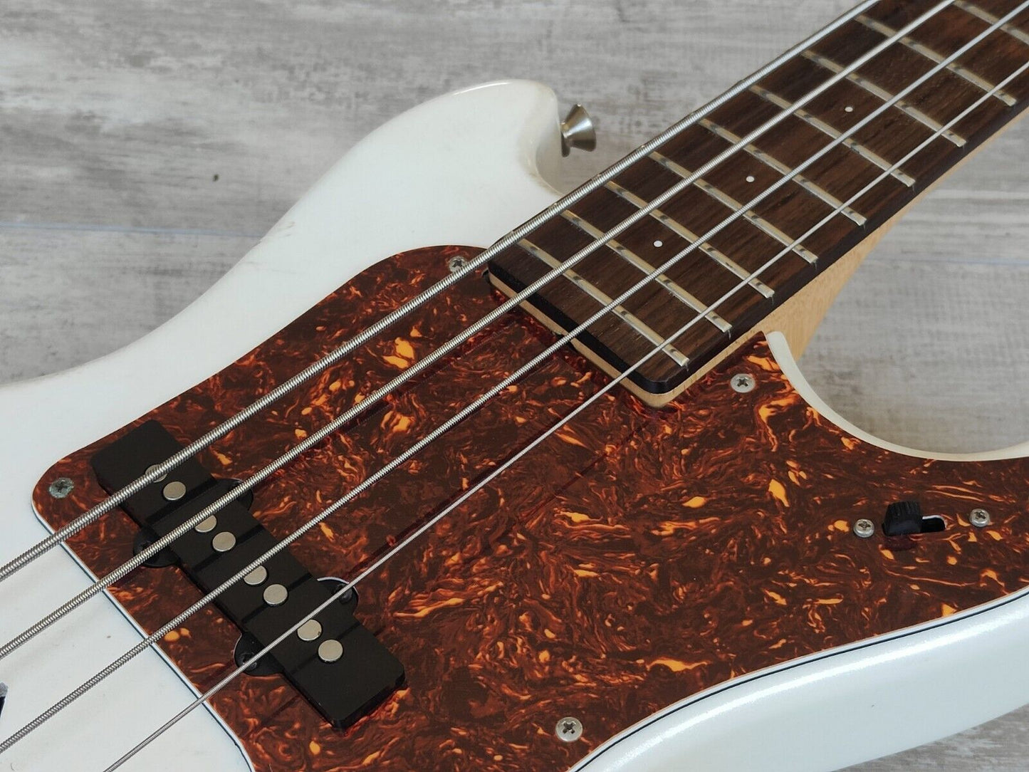 Marine Rider Mini Mosrite Travel Bass Guitar (Made in Japan)