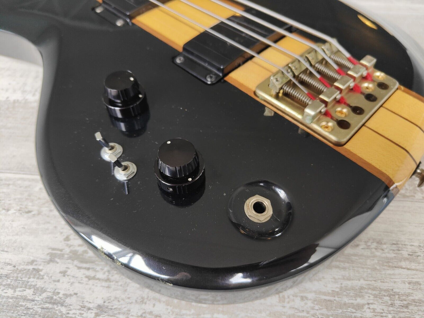 1981 Aria Pro II TSB-650 Thor Sound Neckthrough Left Handed Bass (Dark Brown)