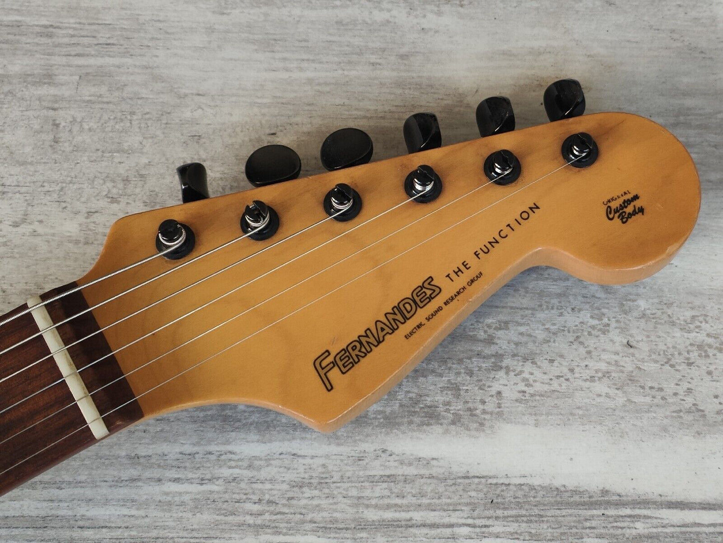 1990's Fernandes Japan FST-75S Stratocaster w/Sustainer (Refinished Yellow)