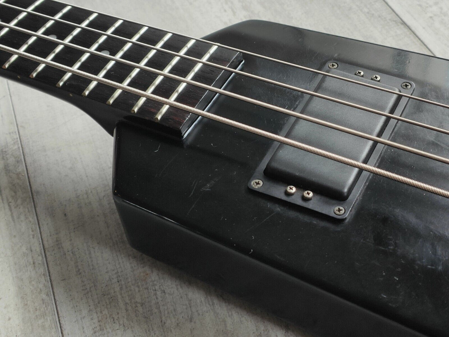 Unknown Hohner B2 Style Headless Bass Guitar (Black)