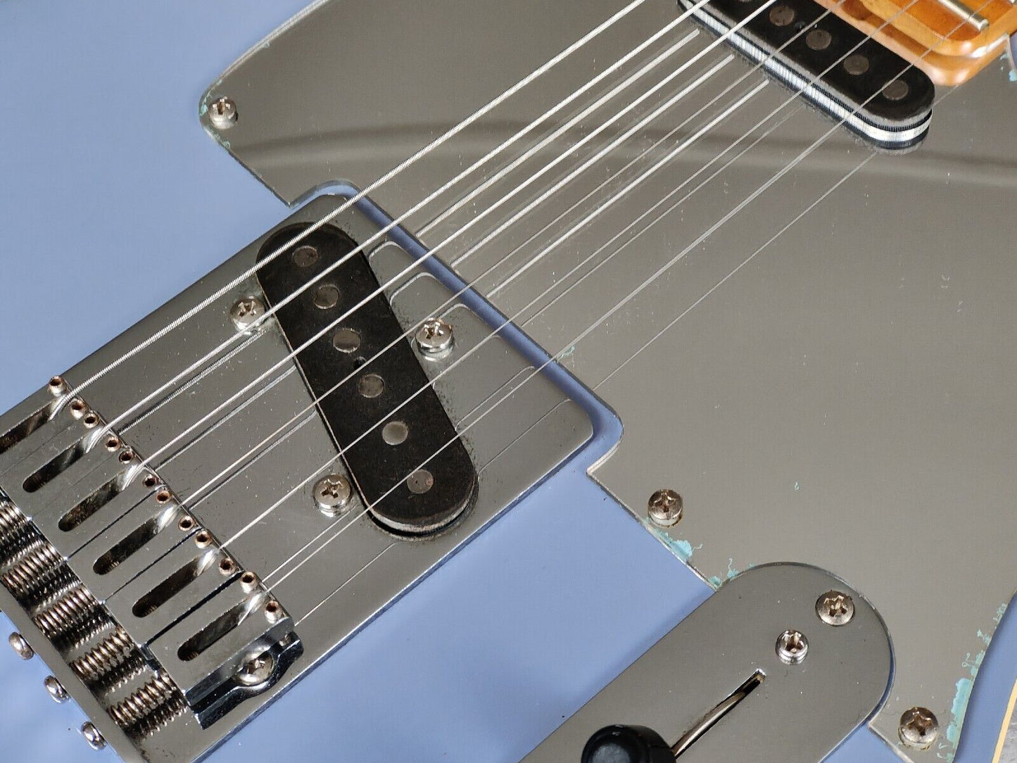 1989 Bill Lawrence BTOM-60 Bound Telecaster (Ice Blue Metallic)