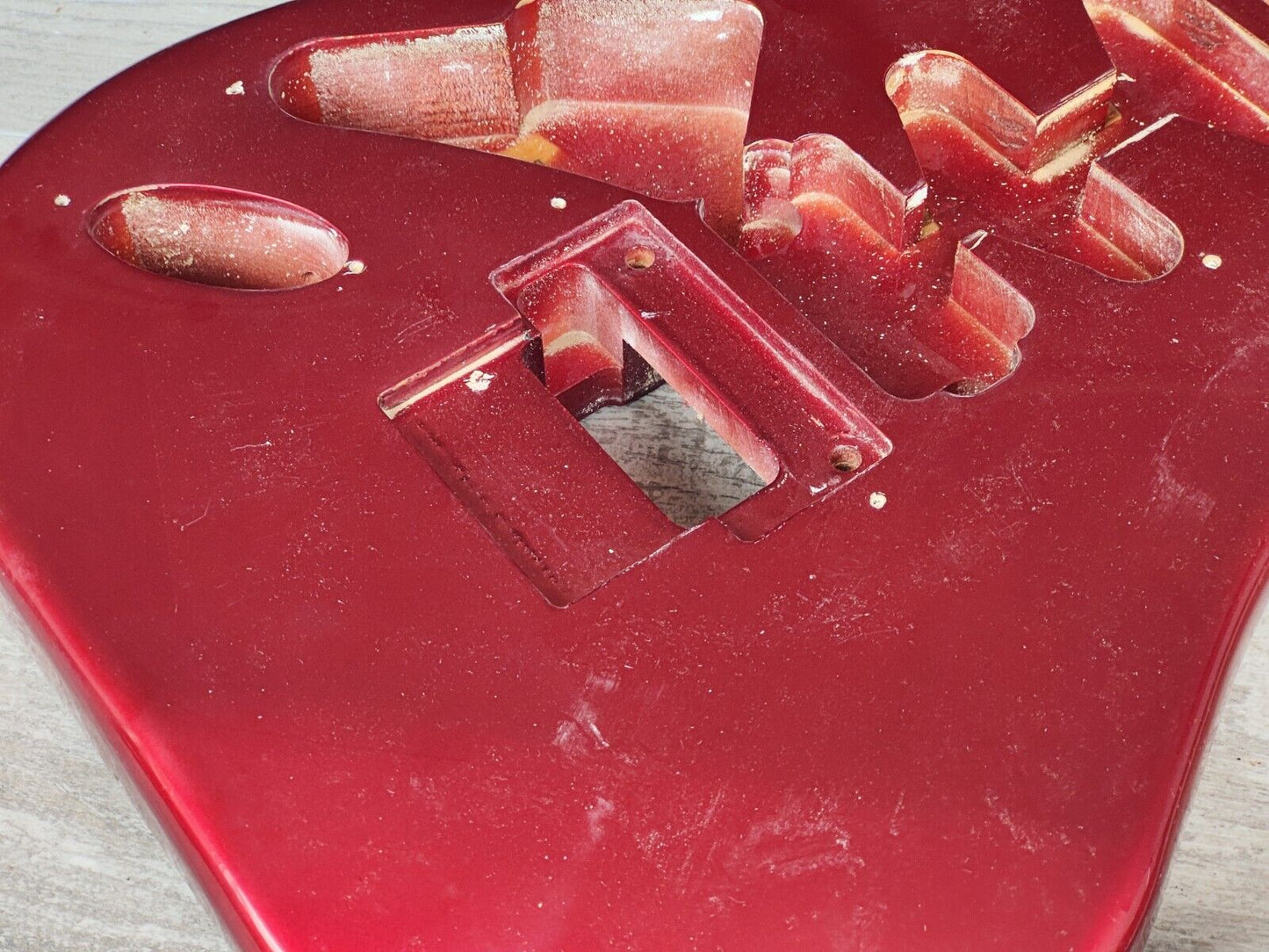 1990's Kramer Japan (by Tokai) LH Left Handed NOS Stratocaster Body/Neck (Red)