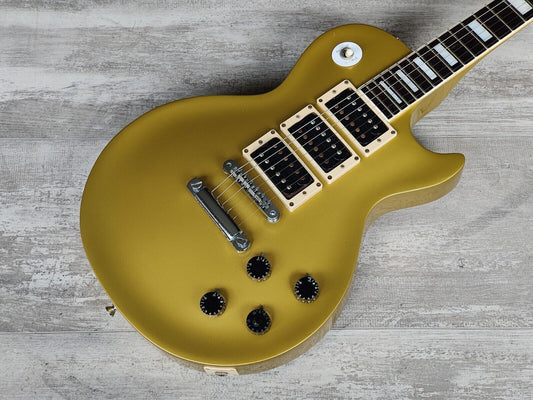 1978 Aria Pro II Japan LP-600R "Black Beauty" Les Paul Custom (Refinished Gold)