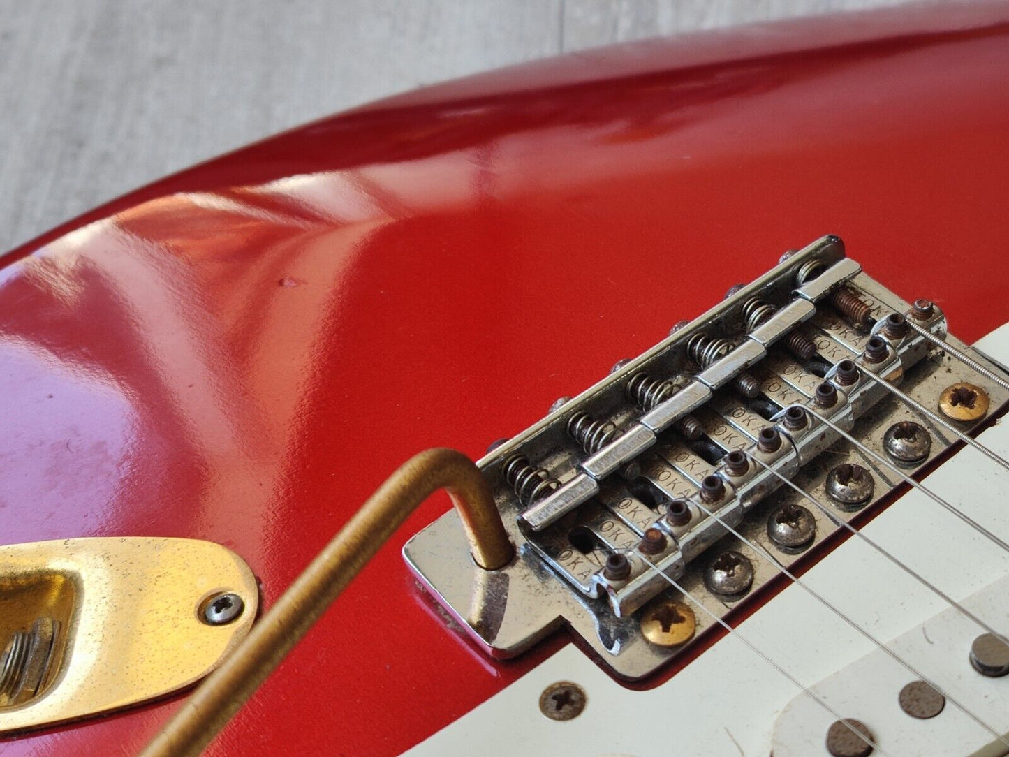 1980's Tokai Japan Goldstar Sound Stratocaster Body w/Telecaster Neck (Red)