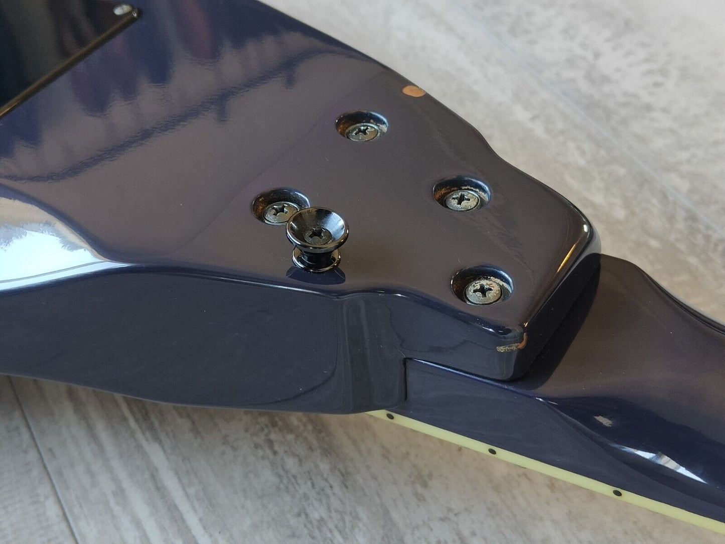 1990's Edwards Japan (by ESP) E-C-98V Flying V w/EMG's (Purple)