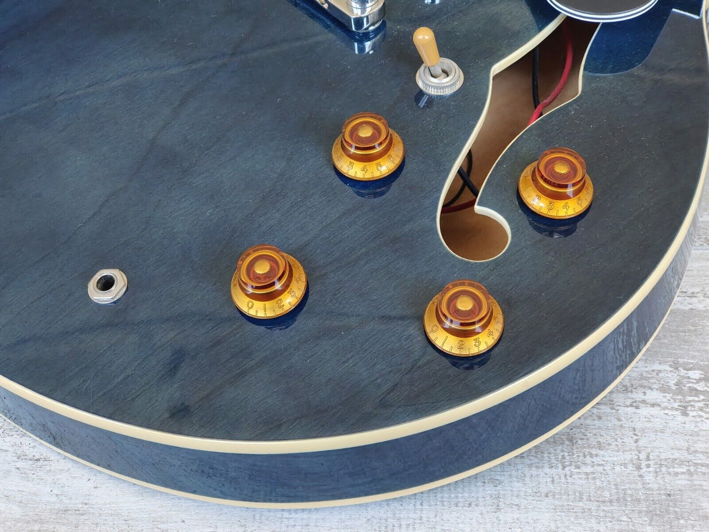 Tokai ES-86 Semi Hollowbody 335 Electric Guitar (See-Thru Blue)