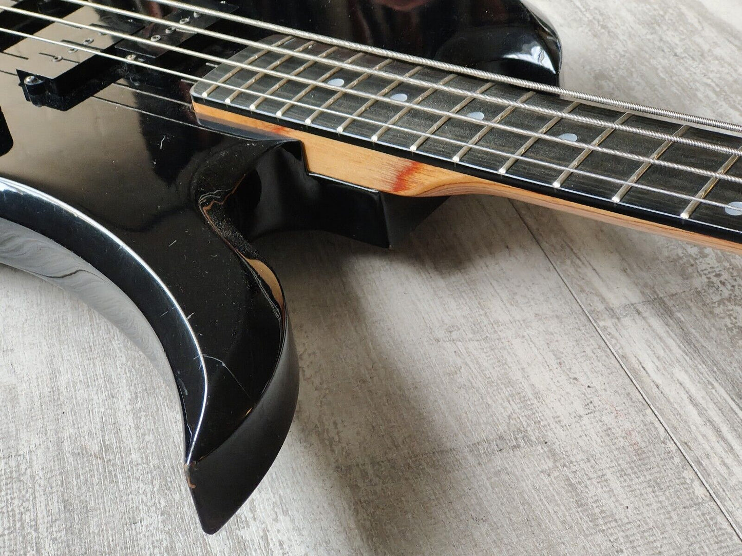 1980's BC Rich Japan NJ Series MB-857 Mockingbird Bass (Black)