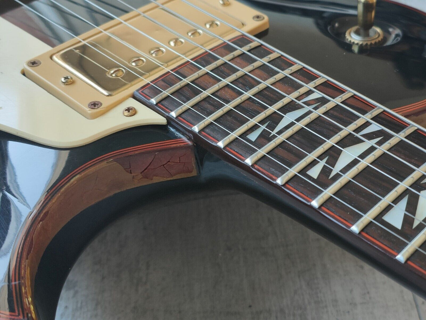 1982 Aria Pro II (Matsumoku) PE-R100 Single Cutaway w/Kahler (Flash Red)