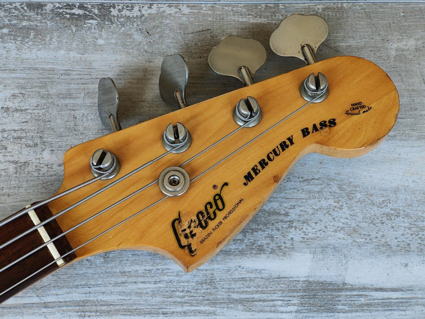 1977 Greco Japan PB420W Mercury Precision Bass (Vintage White)