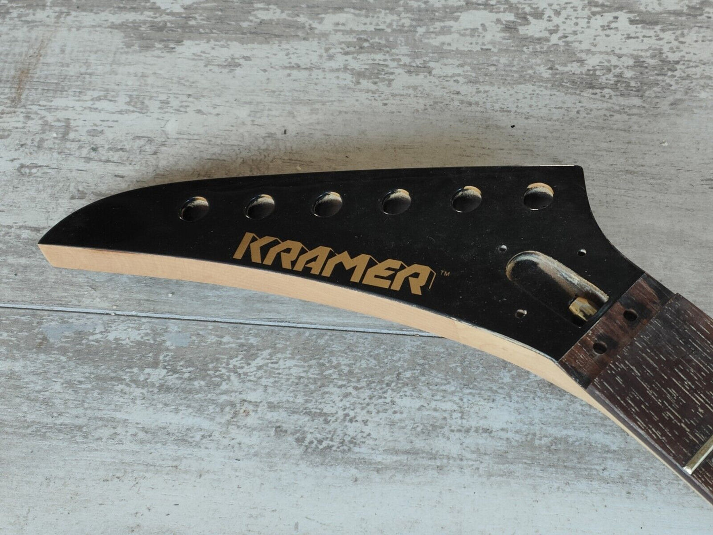 1990's Kramer Japan (by Tokai) LH Left Handed NOS Superstrat Body/Neck (Black)