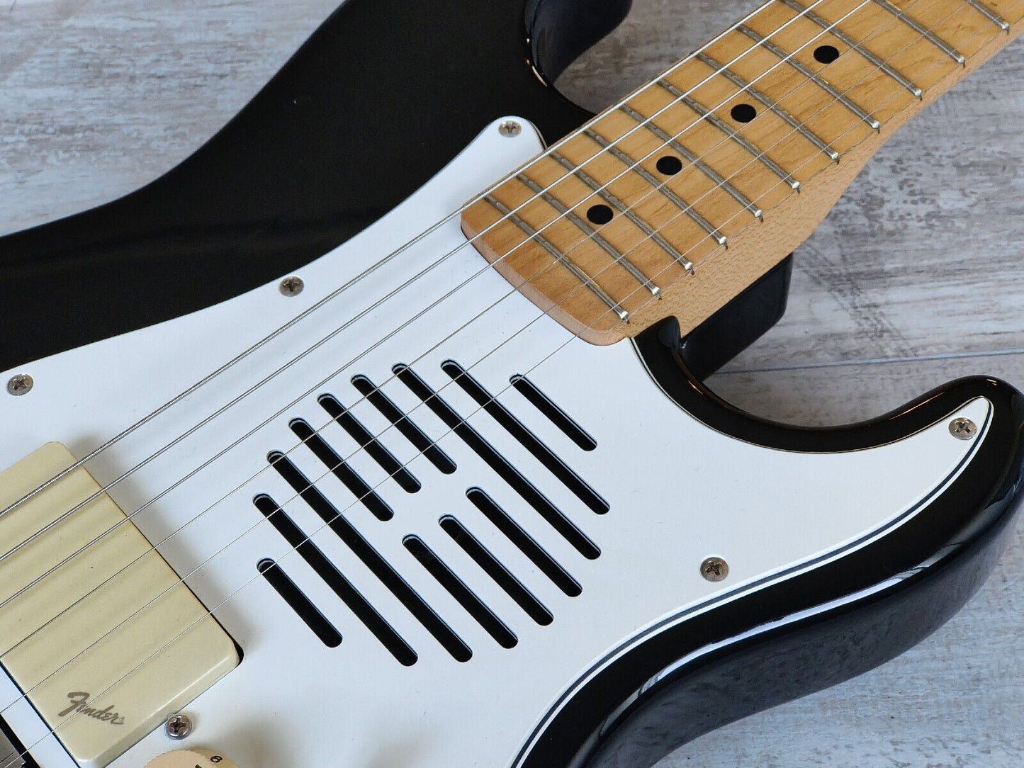 1990's Fender Japan ST-CHAMP Travel Stratocaster (Black)