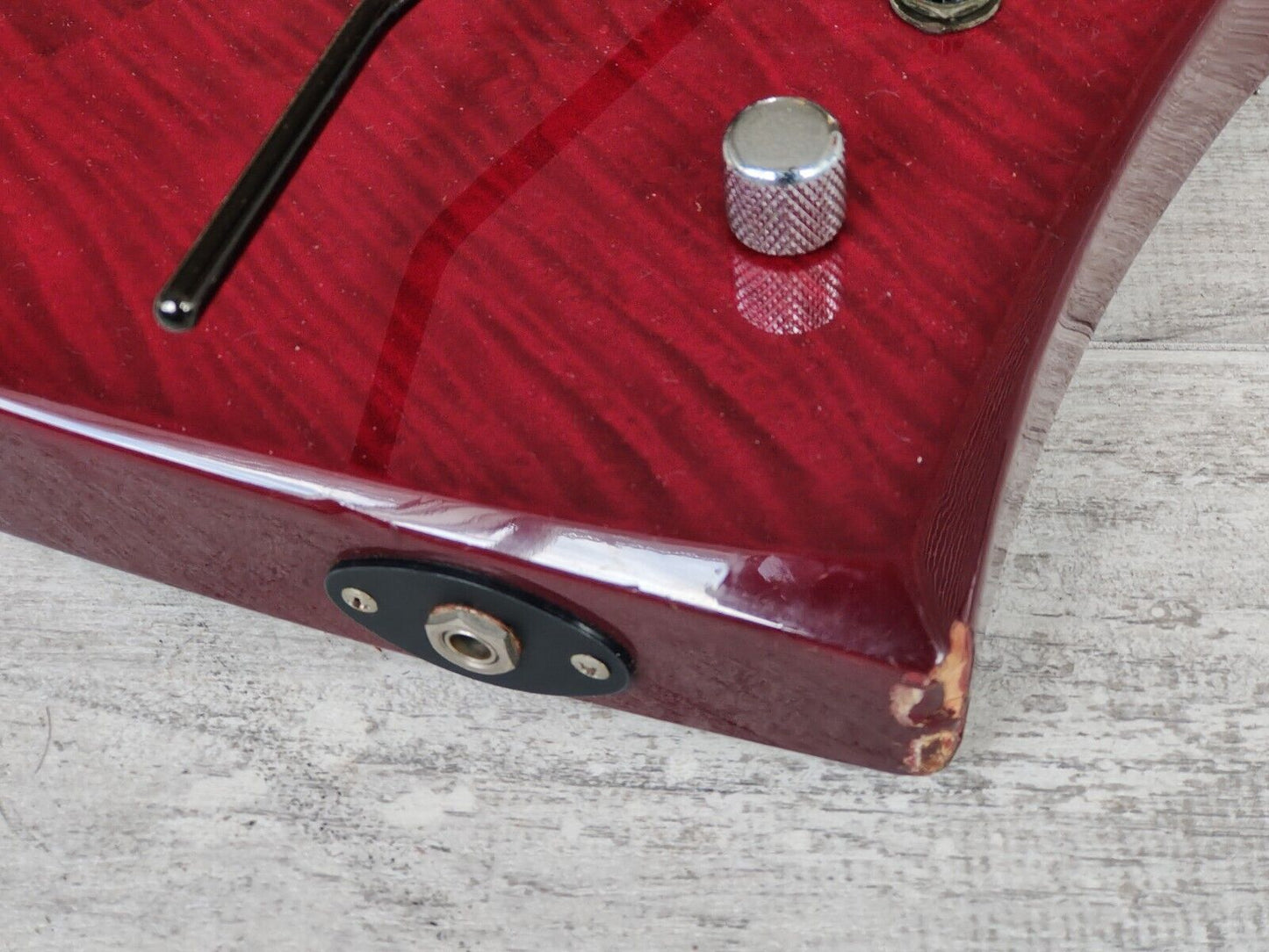 2000 Grover Jackson Japan Neckthrough Kelly (Flame-Top Red)