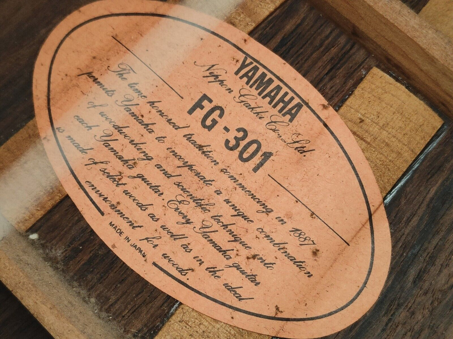 1970's Yamaha FG-301 Japanese Vintage Acoustic Dreadnought Guitar (Natural)