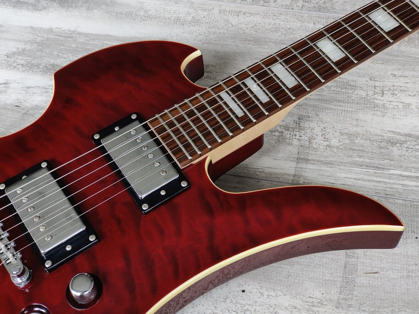 2001 BC Rich Masterpiece Mockingbird (Red Quilt)