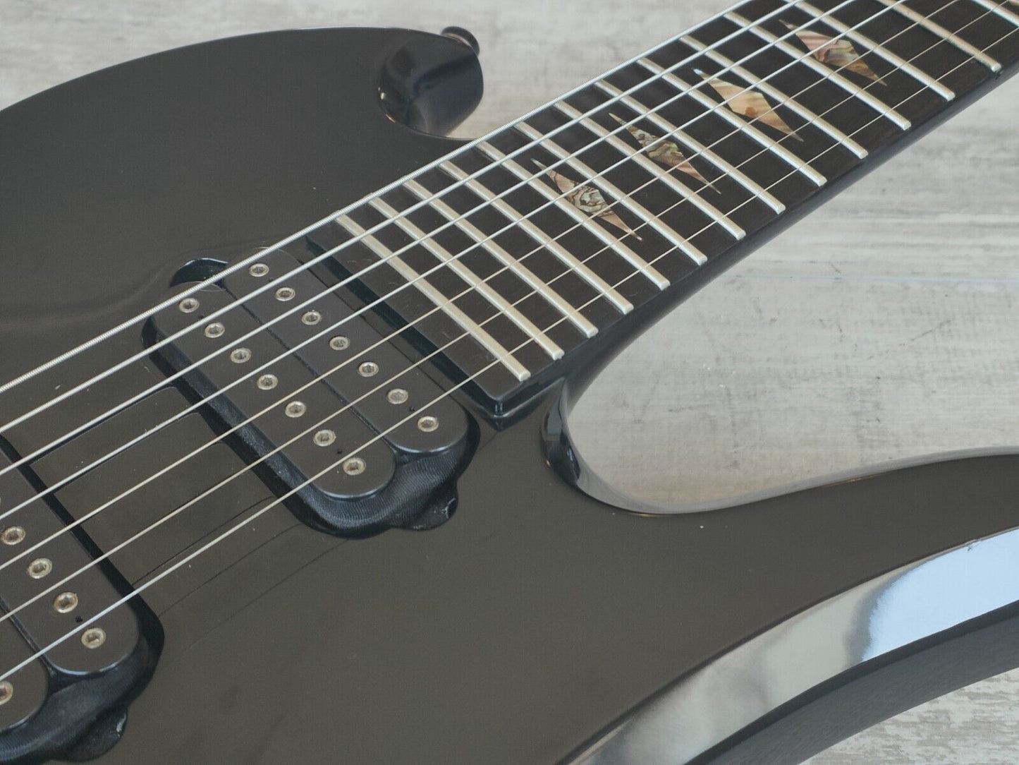 2001 B.C Rich USA 7-String Neckthrough Mockingbird (Black)