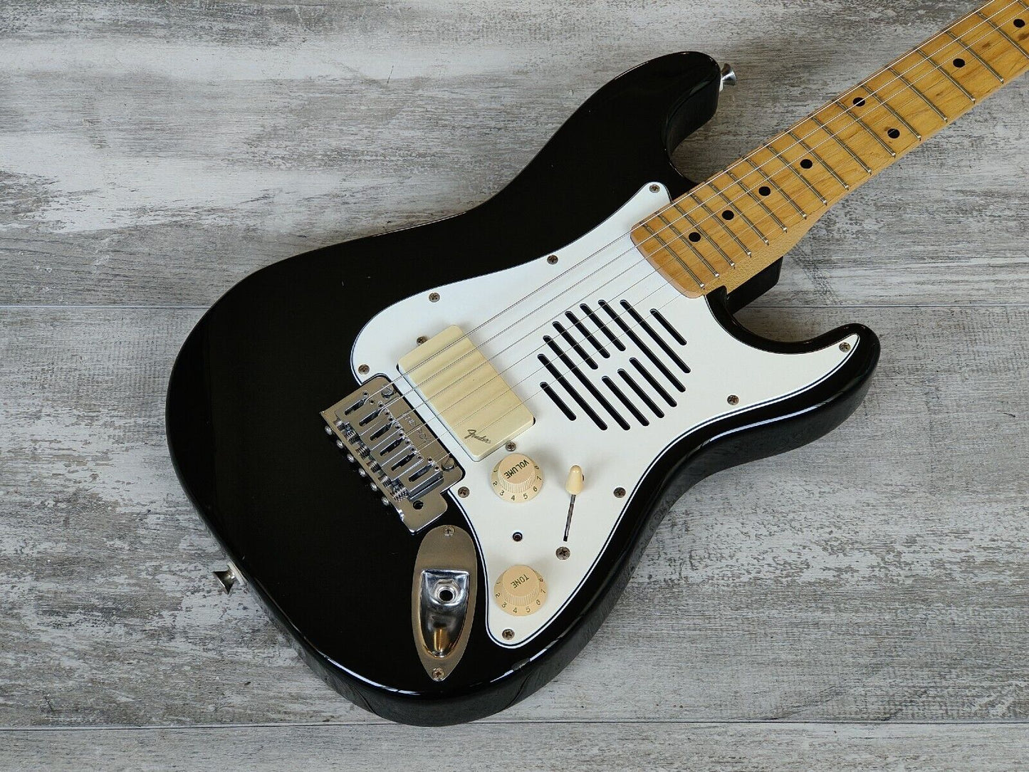 1990's Fender Japan ST-CHAMP Travel Stratocaster (Black)