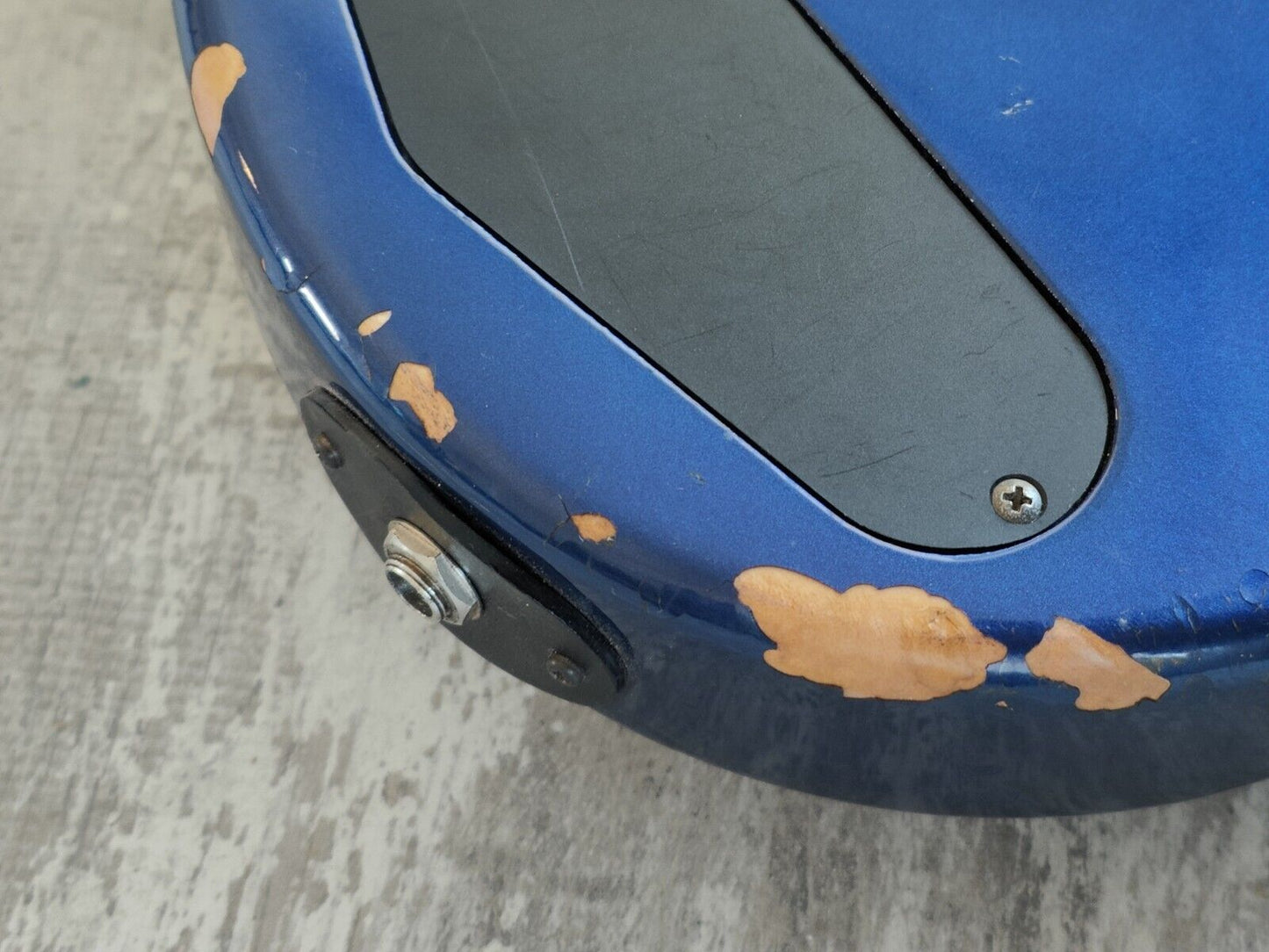 1990's Fernandes Japan FRB-45 Revolver Fretless Bass (Blue)