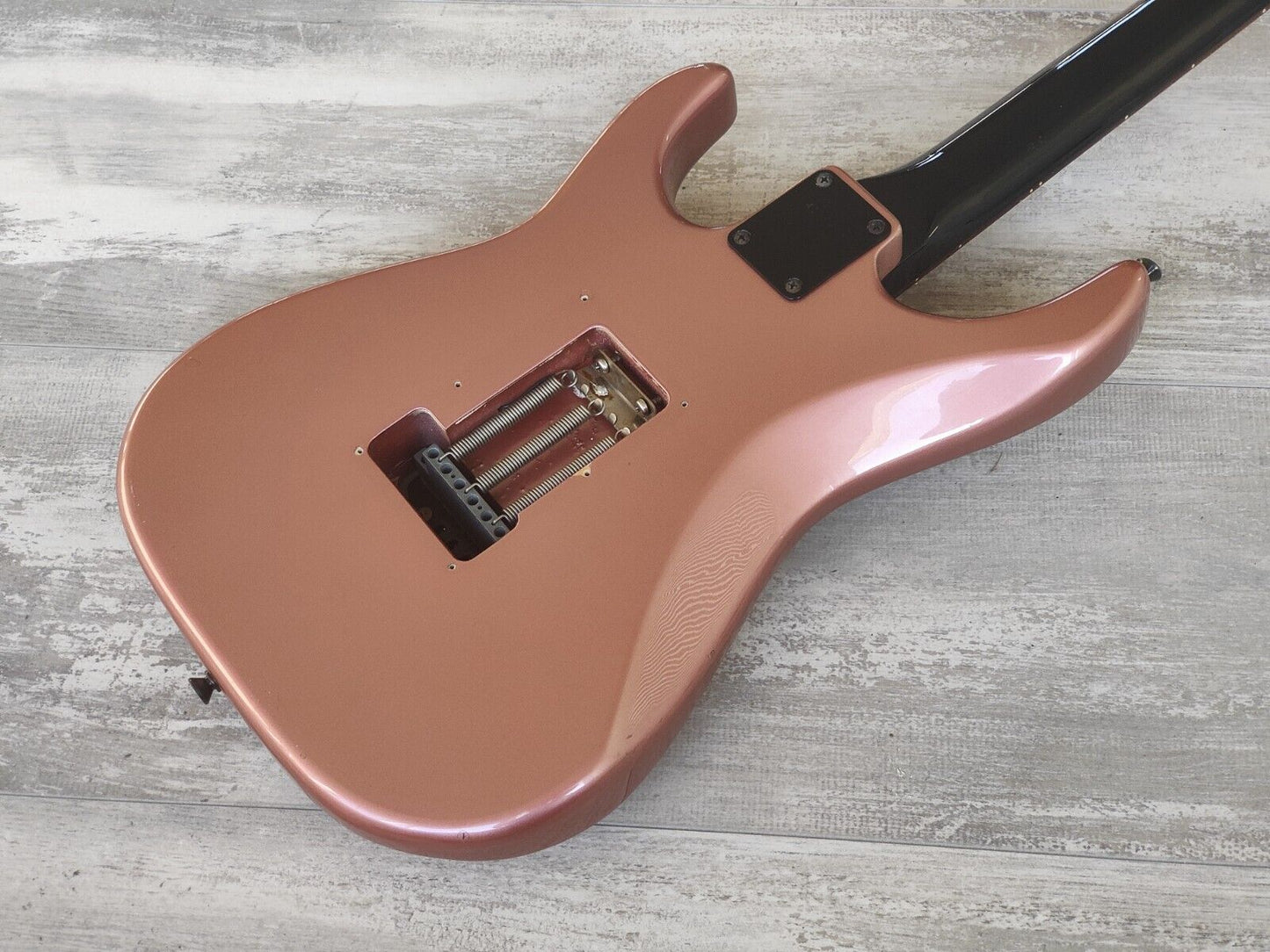 1986 Fernandes Japan FR-55 Revolver HSS Superstrat Stratocaster (Pearl Pink)