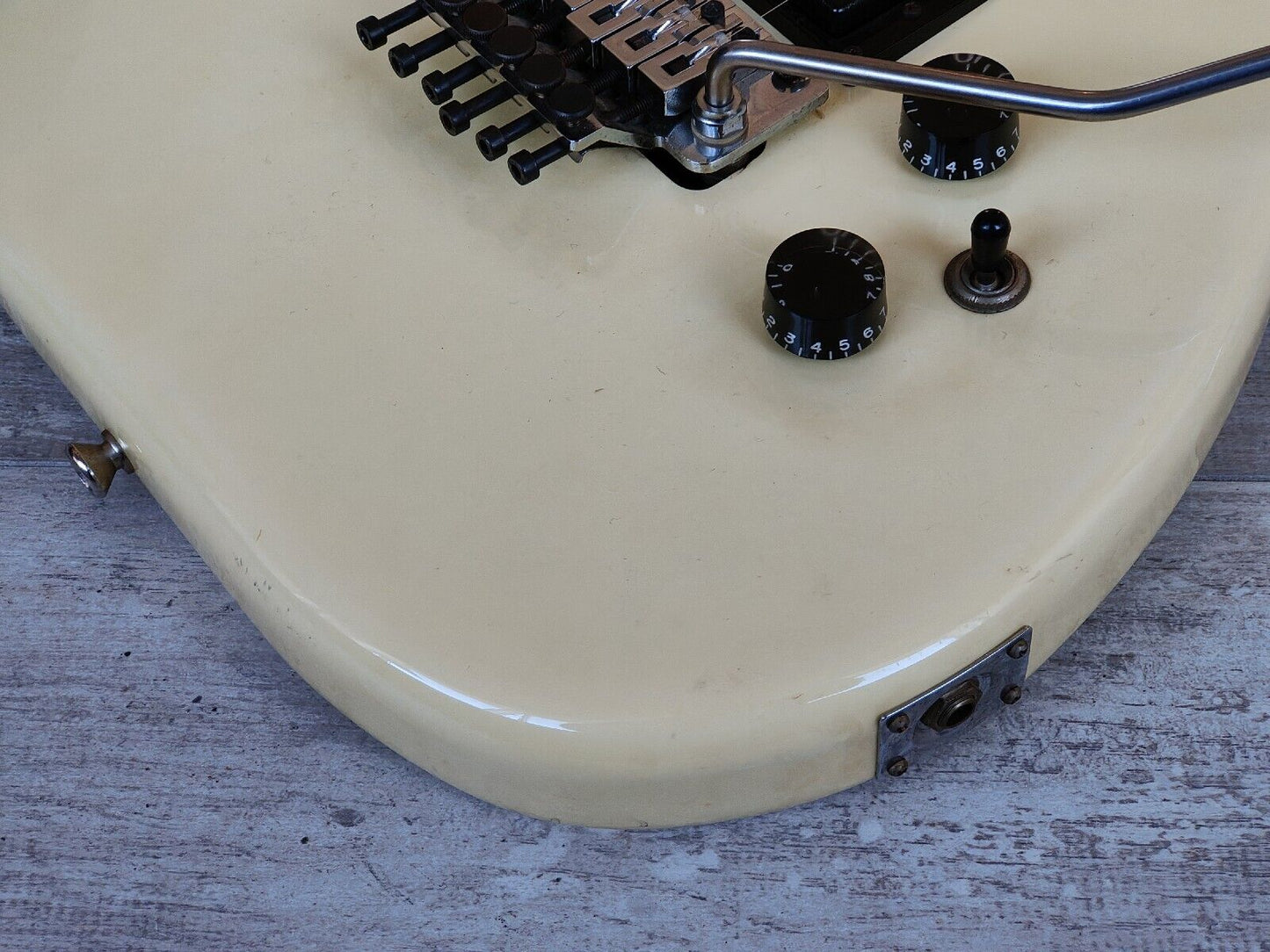 1985 Kramer Japan JK2000 Superstrat w/Floyd Rose (Aged White)