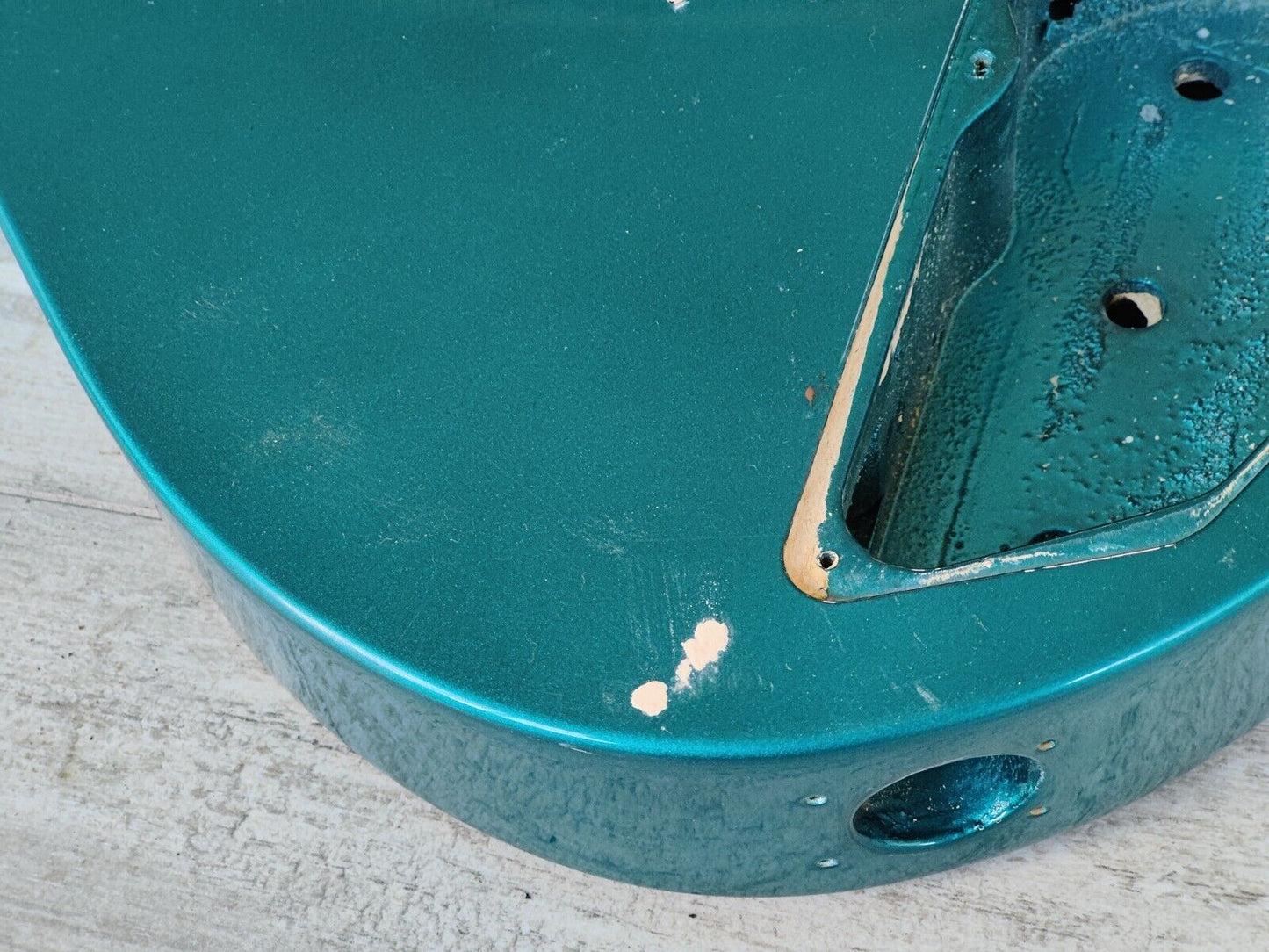 1990's Kramer Japan (by Tokai) LH Left Handed NOS Superstrat Body/Neck (Aqua)