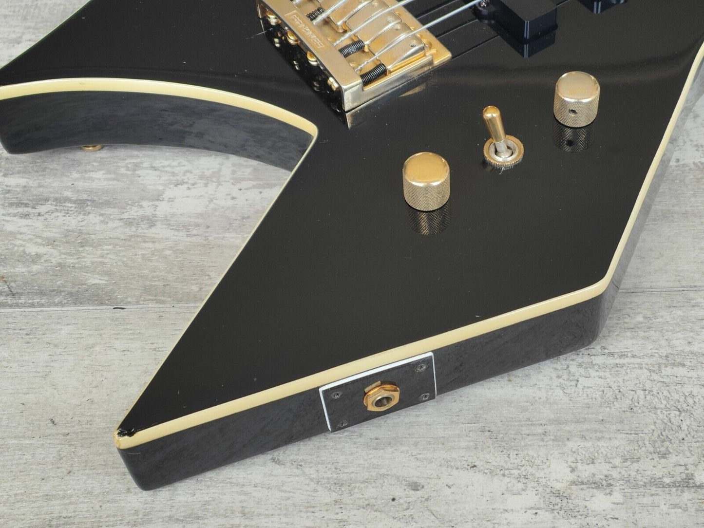 1994 Burny (Fernandes) Japan XB-95H "X Japan - Heath" Warlock Bass (Black)