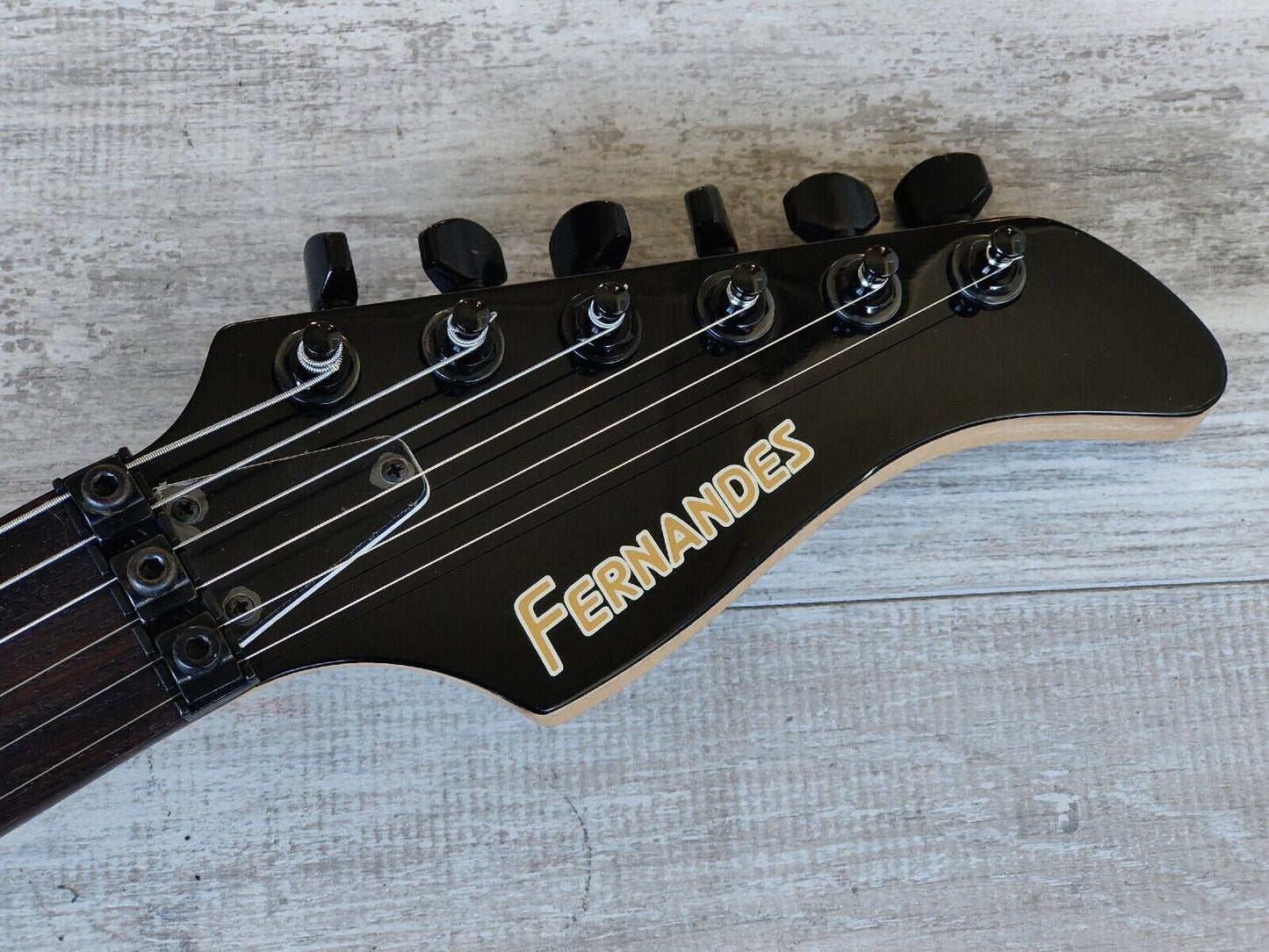 1991 Fernandes Japan FR-65 Revolver Superstrat (Black)