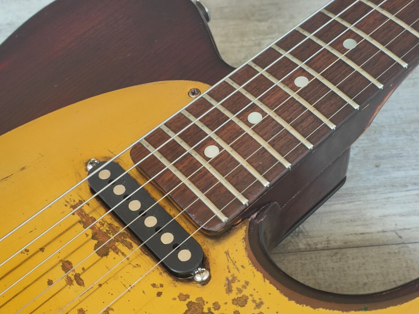 1980's Moon PGM Japan Custom Order Telecaster (Burgandy Walnut)