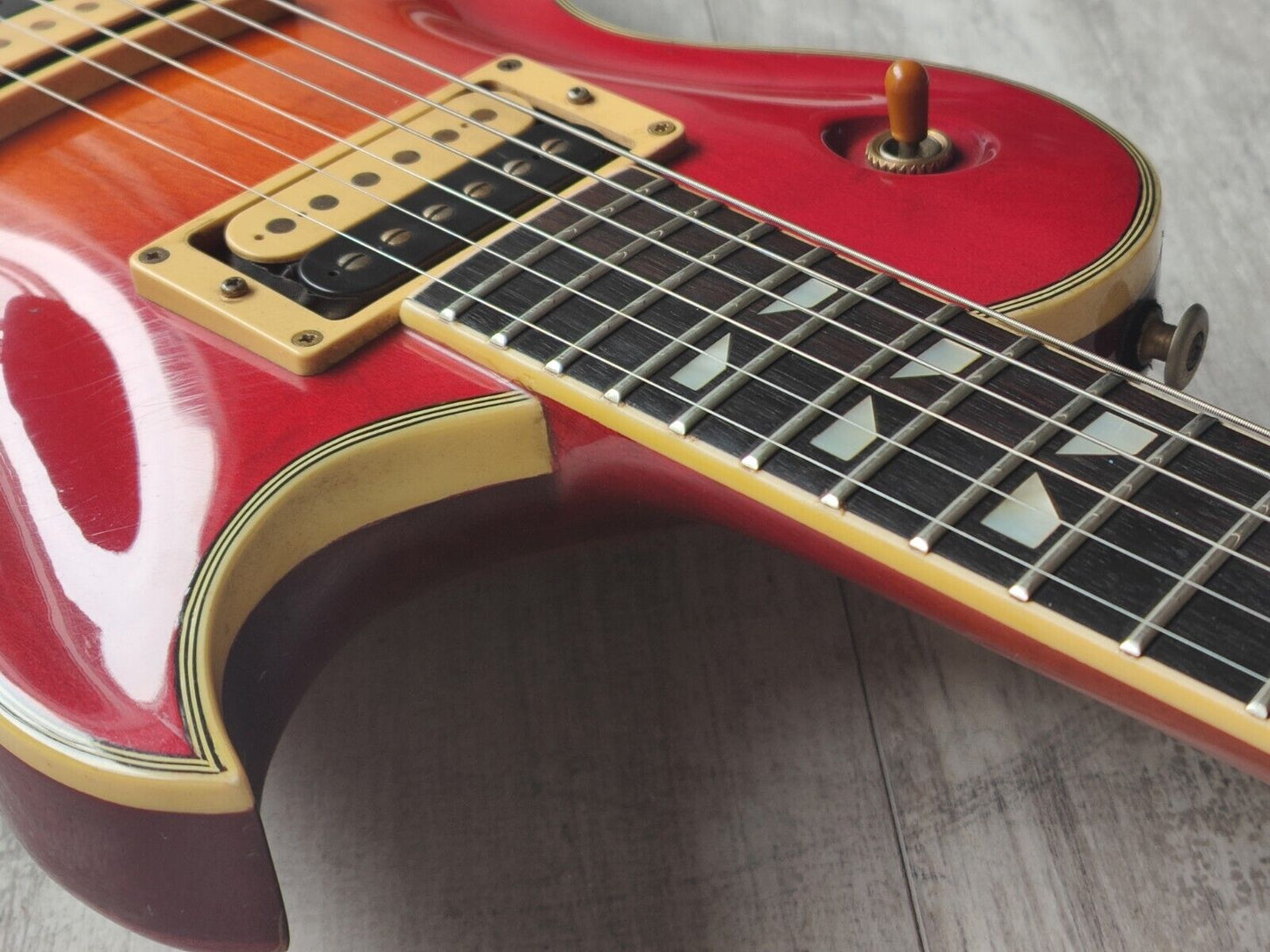 1982 Aria Pro II (Matsumoku) PE-R100 Single Cutaway (Cherry Sunburst)