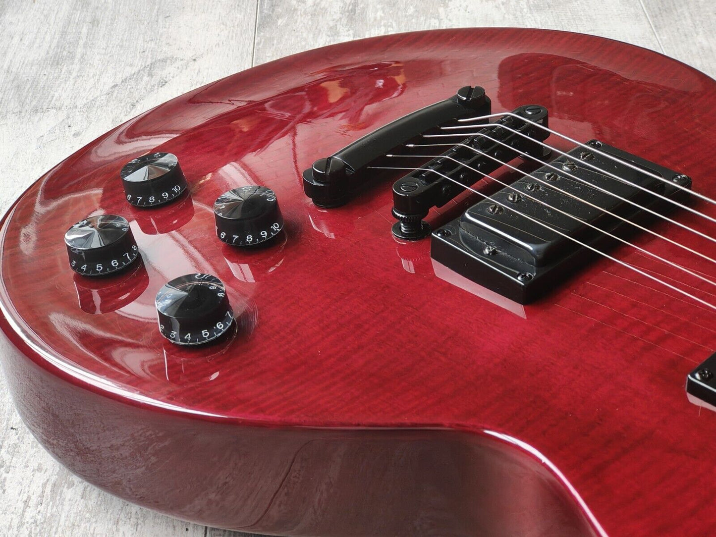 1995 Tokai ALS Series Love Rock Les Paul Studio (Black/Red)