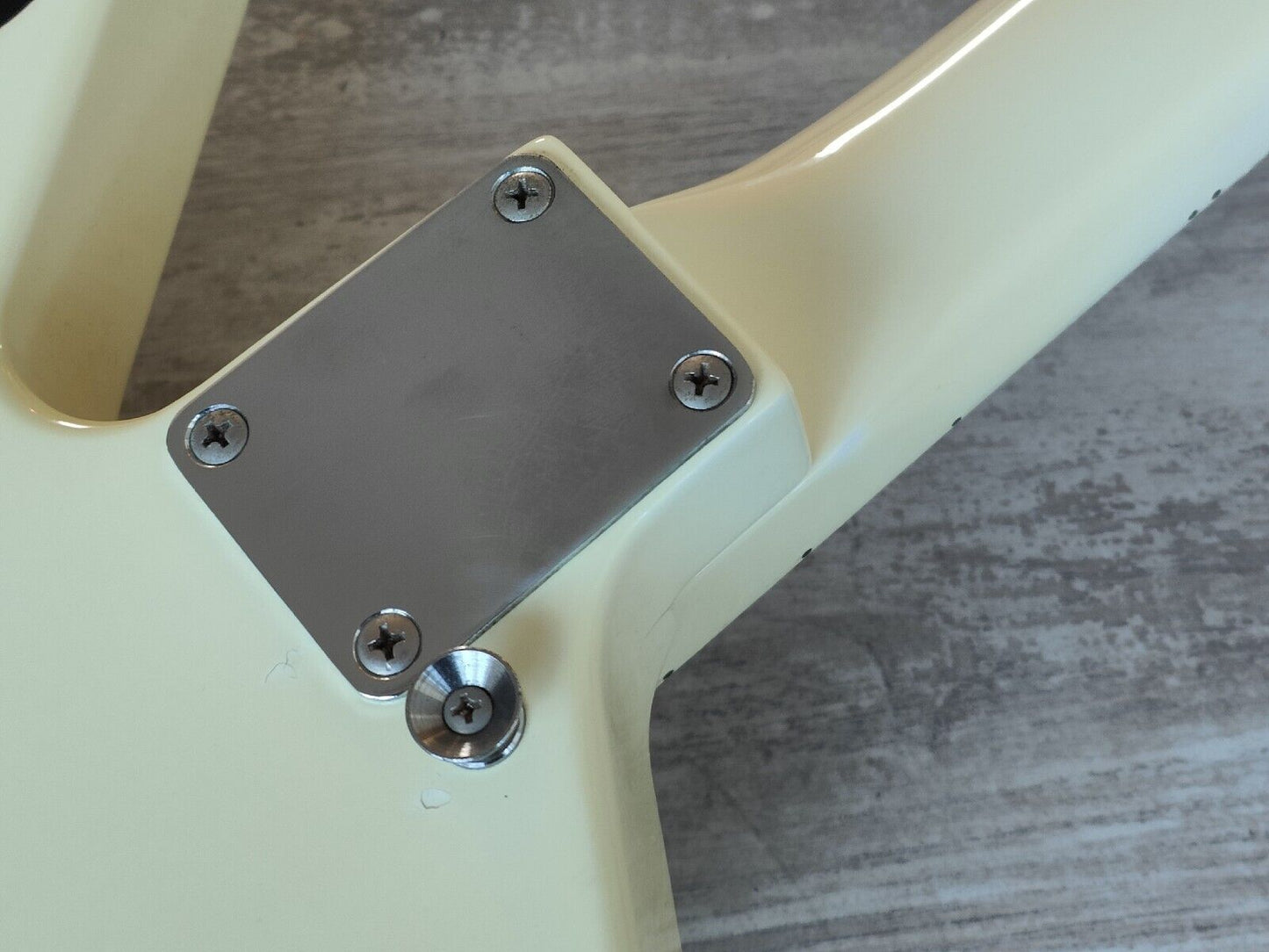 1980's Japanese Random Star Electric Guitar (White)