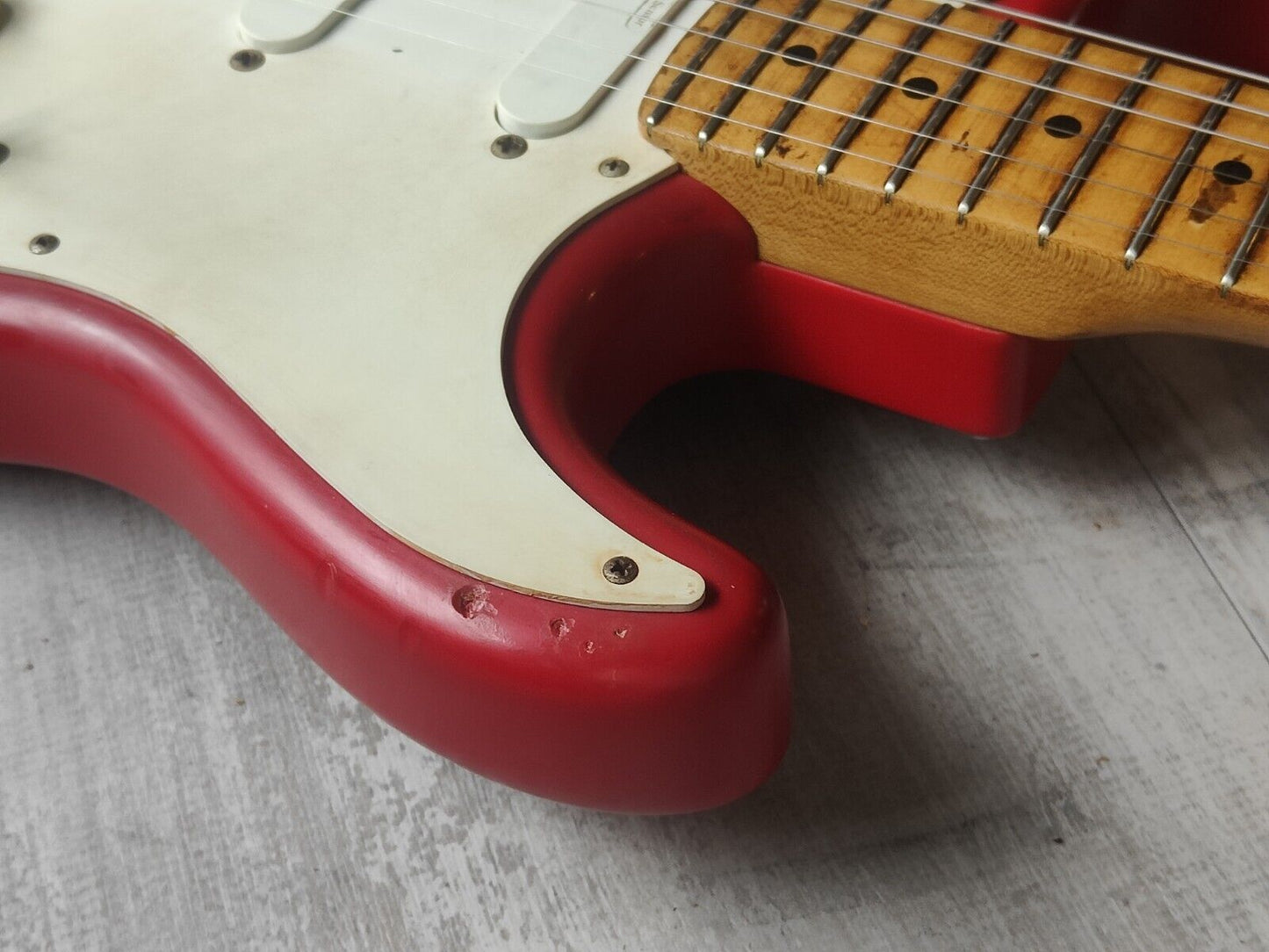 2005 Fender Japan ST54-95LS '54 Stratocaster w/Lace Sensors (Relic Torino Red)