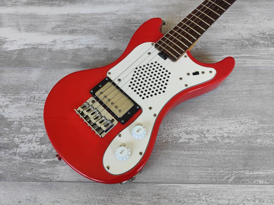 Marine Rider Japan Mini Mosrite Travel Guitar (Capri Orange)