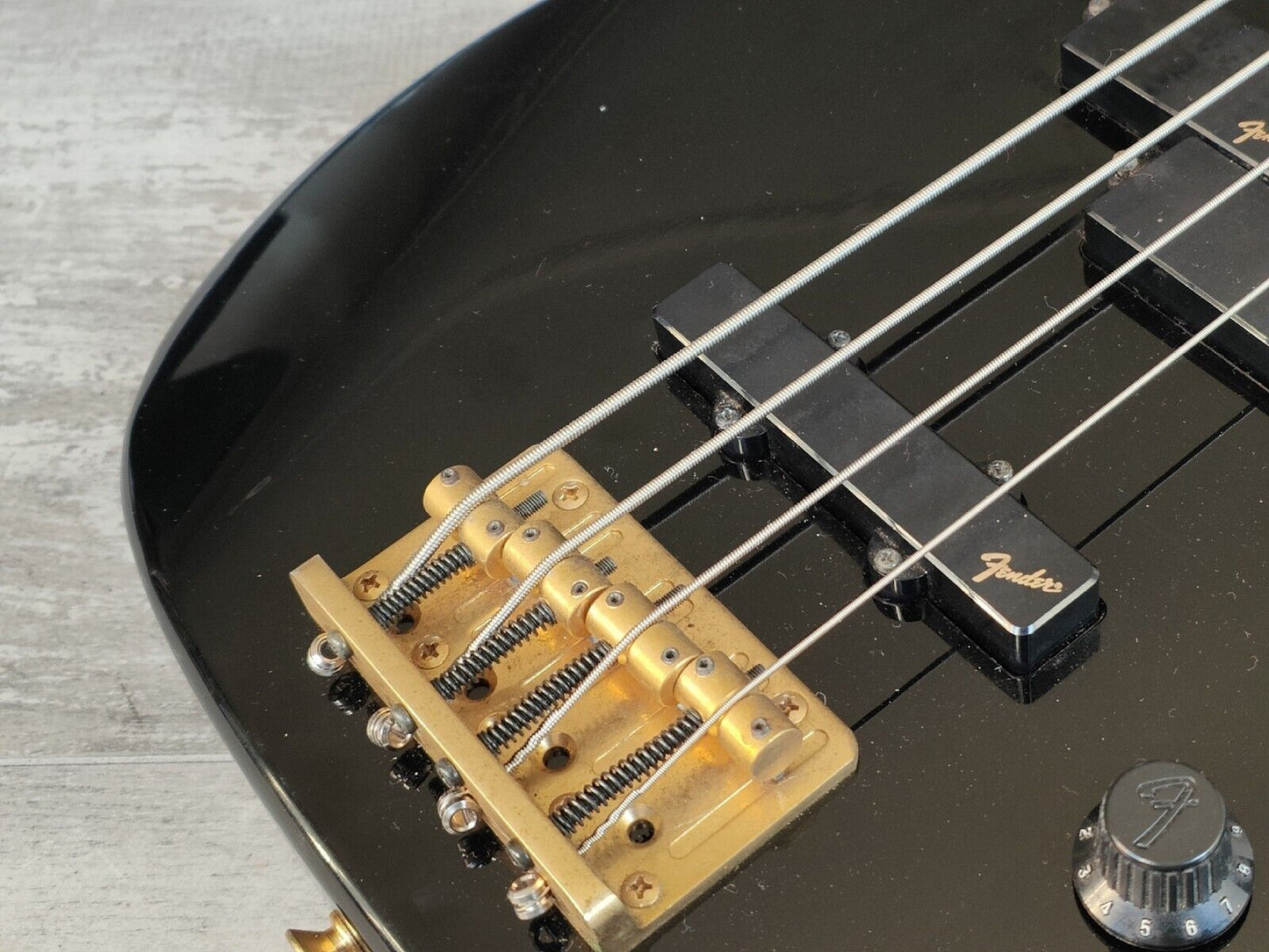 1988 Fender Japan PJR65 Jazz Bass Special PJ Active Contemporary Bass (Black)