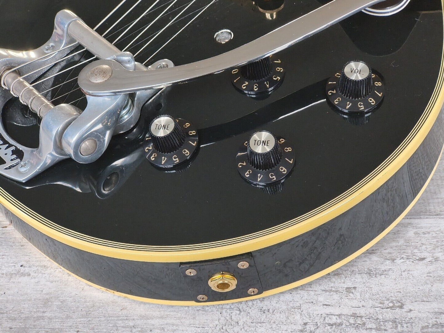 1990 Greco Japan EGC Les Paul Custom w/"Soft V" Neck Profile (Ebony)