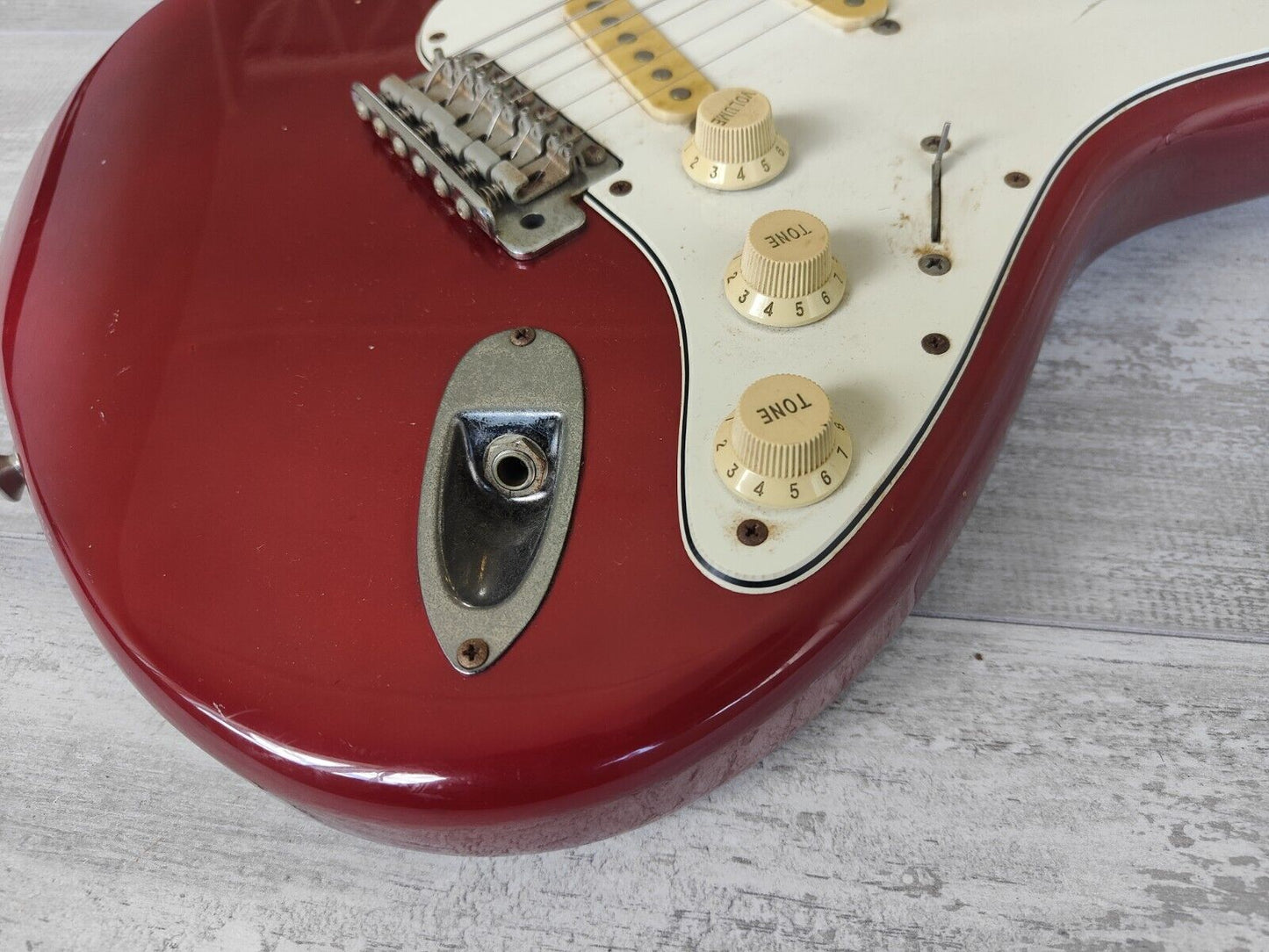 1992 Squier Japan "Silver Series" Stratocaster (Red)