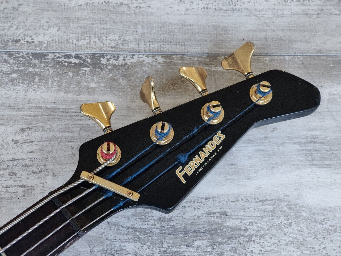 1990's Fernandes Japan FRB-65 Revolver Active Bass (Black)