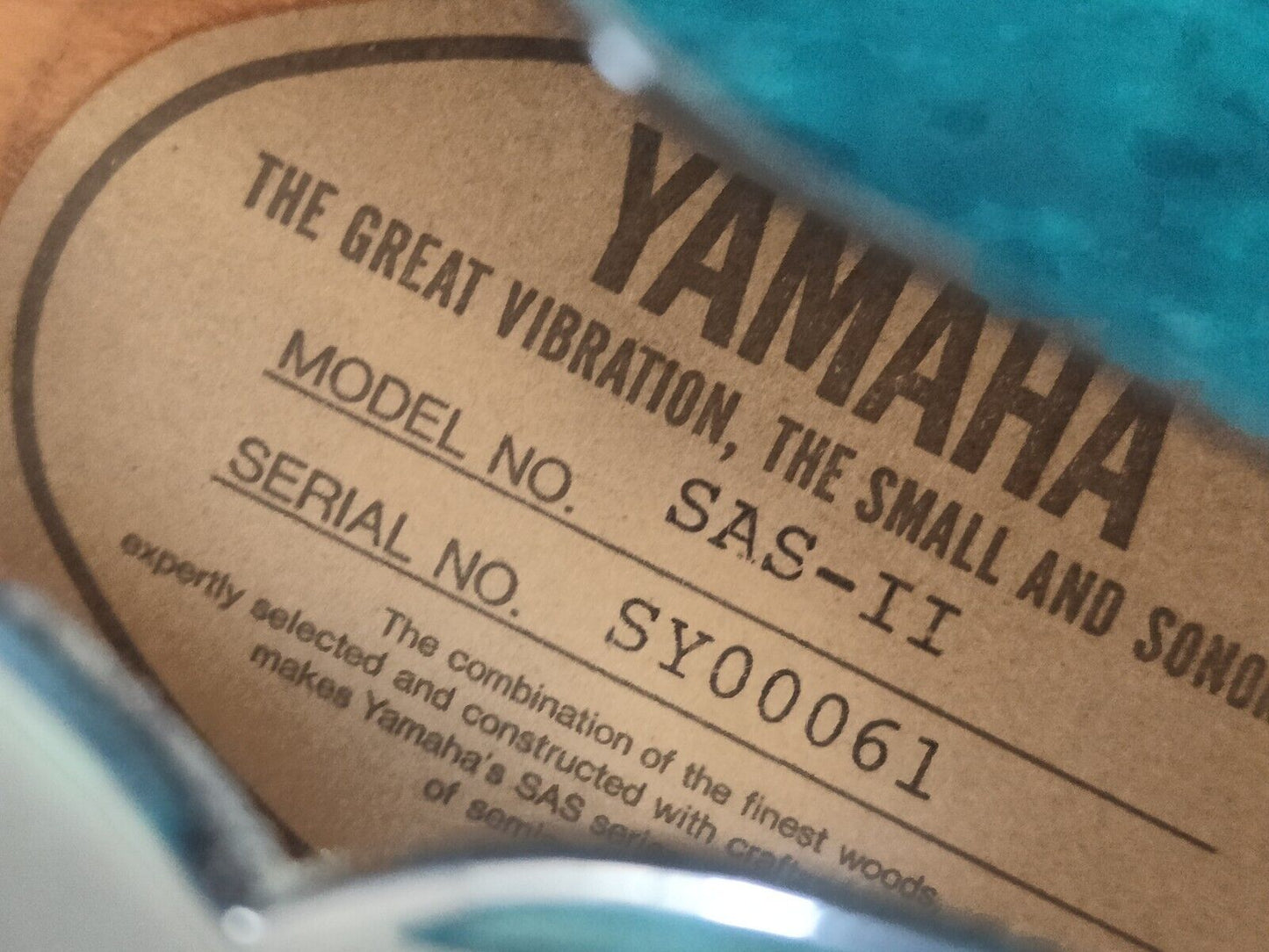 1988 Yamaha Japan SAS-II Semi Hollowbody Electric Guitar (Navy Blue Sunburst)