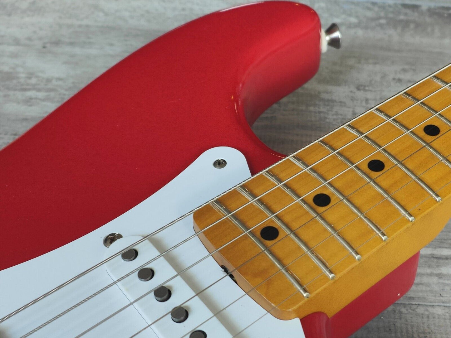 1990's Fender Japan '57 Reissue Stratocaster (Refinished Sparkle Red)