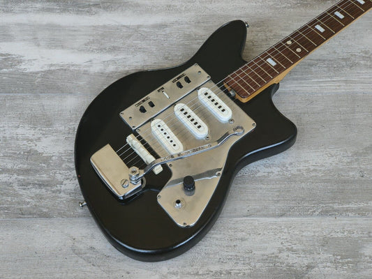 1964 Guyatone Japan LG-130T Vintage Guitar (Refinished Black)