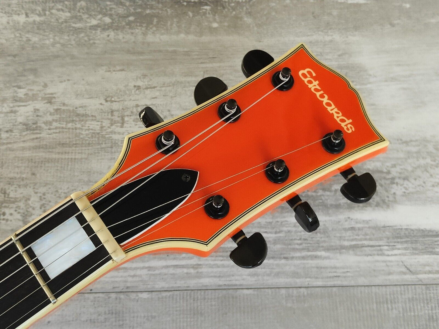 2000's Edwards Japan (by ESP) E-LP-85CD Les Paul Custom (Orange)