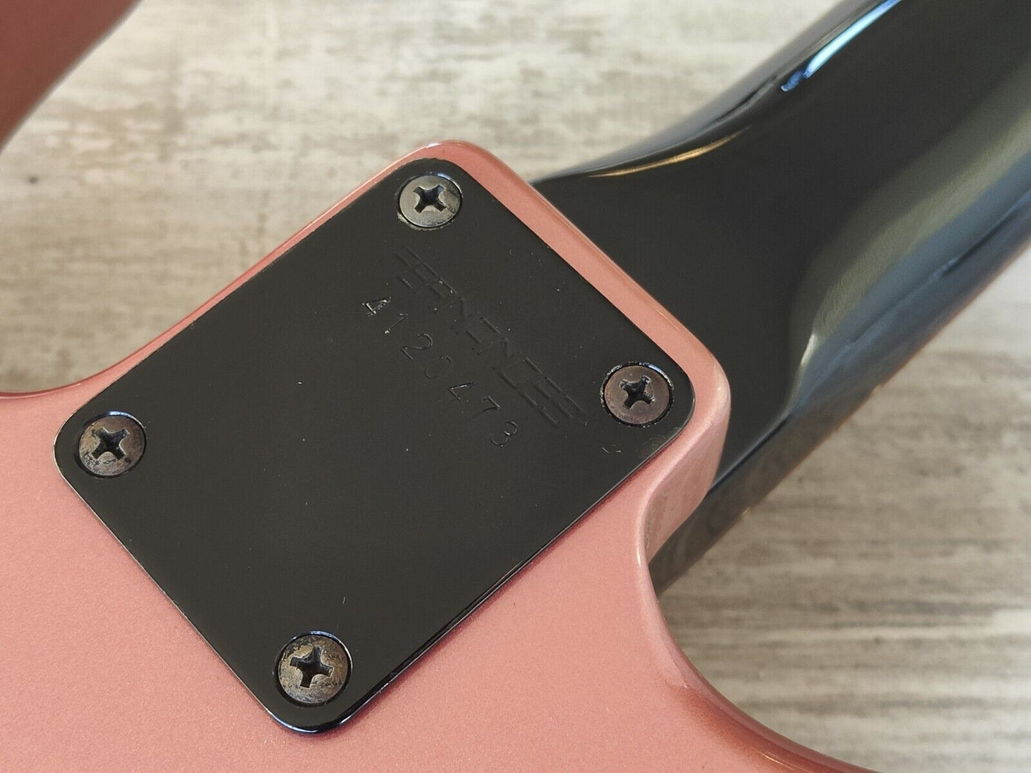 1986 Fernandes Japan FR-55 Revolver HSS Superstrat Stratocaster (Pearl Pink)