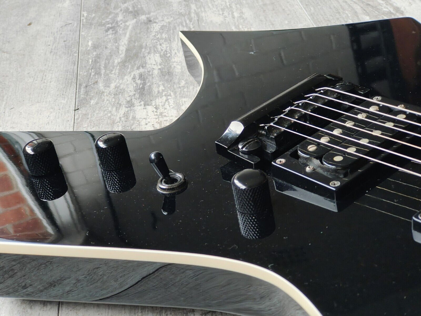 2000's BC Rich Mick Thomson 7 Style Warlock (Black)