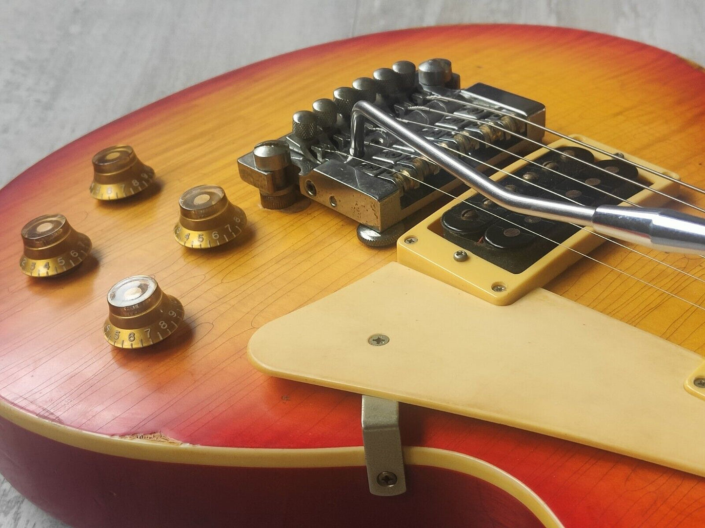 1980 Greco Japan EG-500 Les Paul Standard (Nitro Relic Cherry Sunburst Refinish)